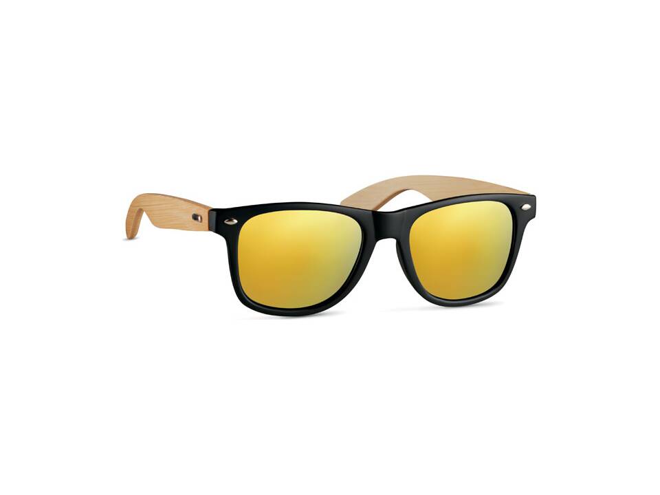 Zonnebril met bamboe frame 4