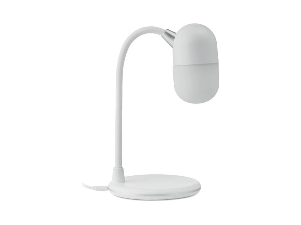 Bureaulamp Capsula - draadloze oplader & speaker 1