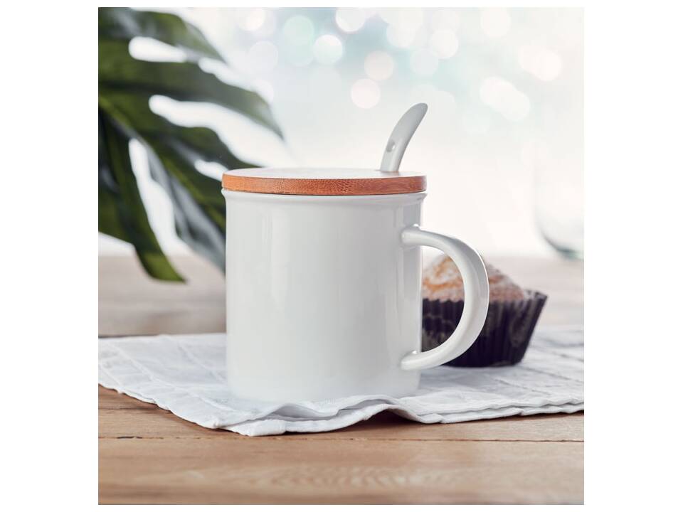 Mok met lepel - 380 ml 4