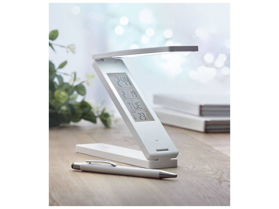 Bureaulamp met weerstation 3