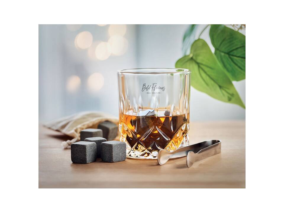 Luxe whiskey set in bamboe box 3