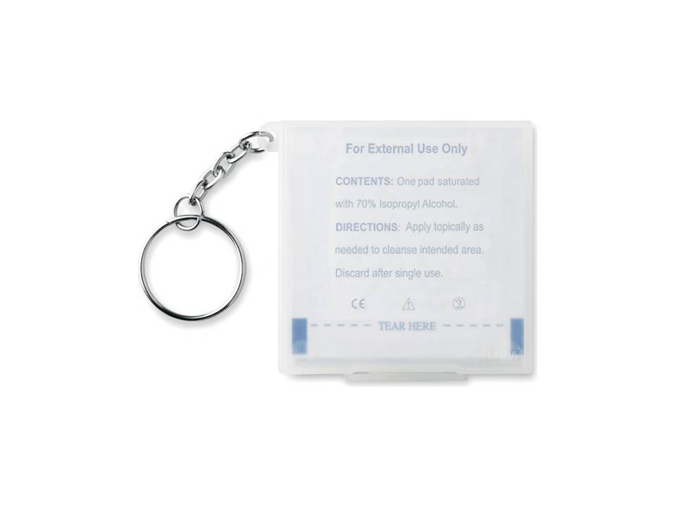 10 natte doekjes in sleutelhanger doosje 2