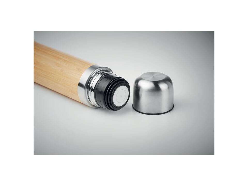 Thermosfles met bamboe - 400 ml 3