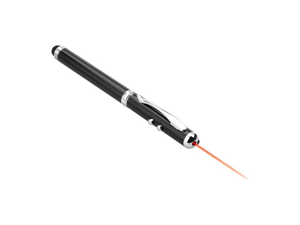 Multifunctionele balpen met laserpointer en styluspen