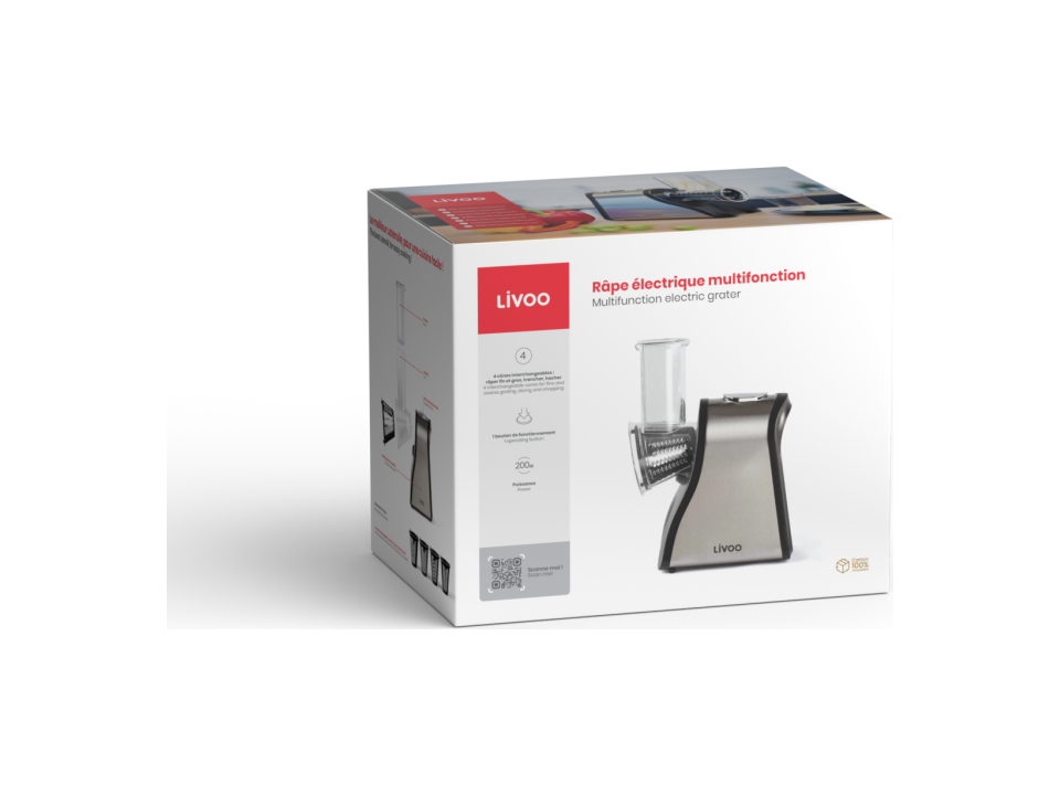 LIVOO Multifunctionele elektrische rasp 5