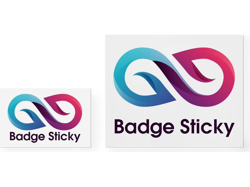 Naambadge Sticky - zelfklevende badge 110 x 90 mm 5