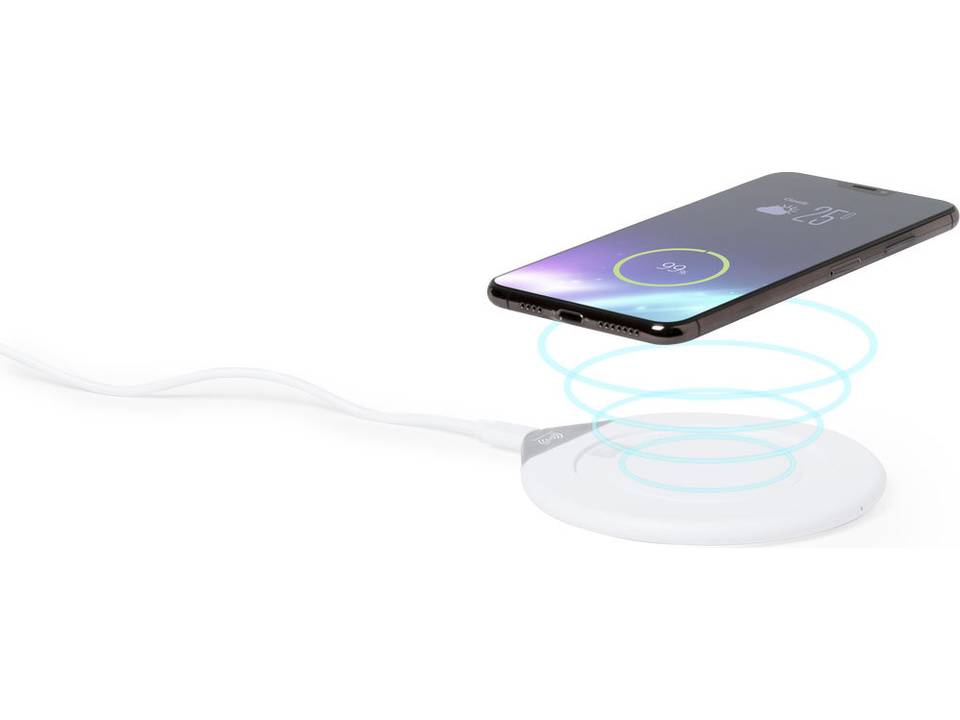 Oplader met warmhoud plaatje - warme koffie, volle batterij 1