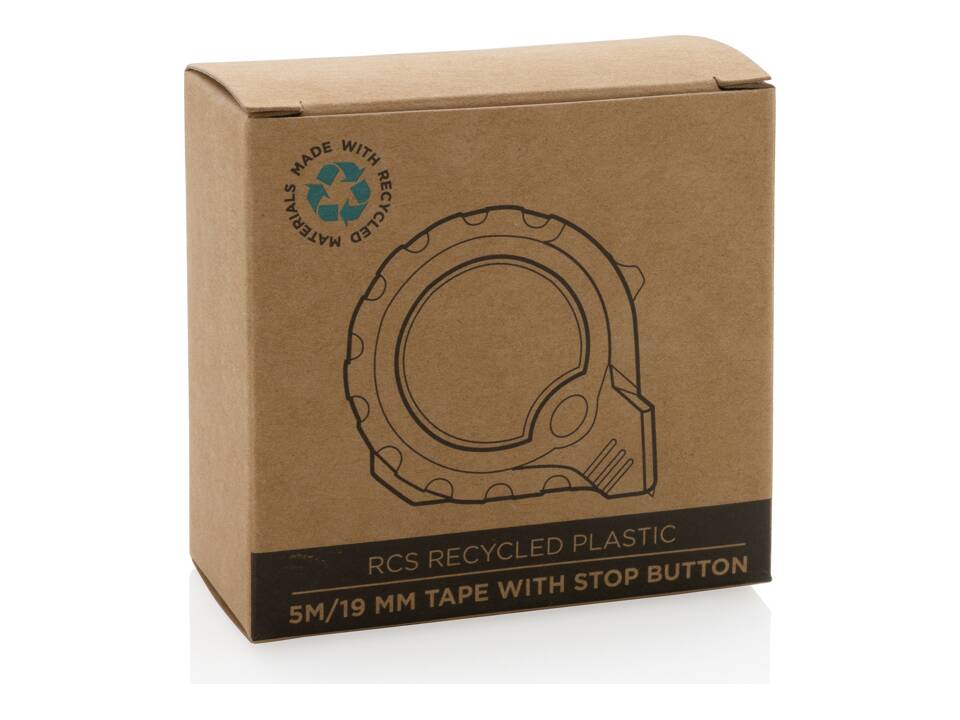 RCS gerecycled plastic 5M/19 mm tape met stopknop 16