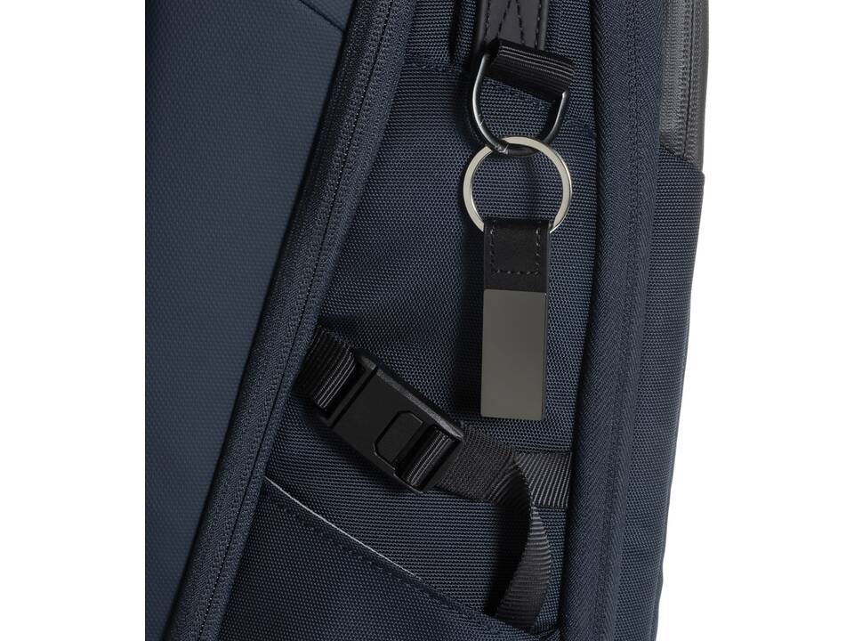 Luxe PU sleutelhanger RCS gerecycled zinc alloy 5