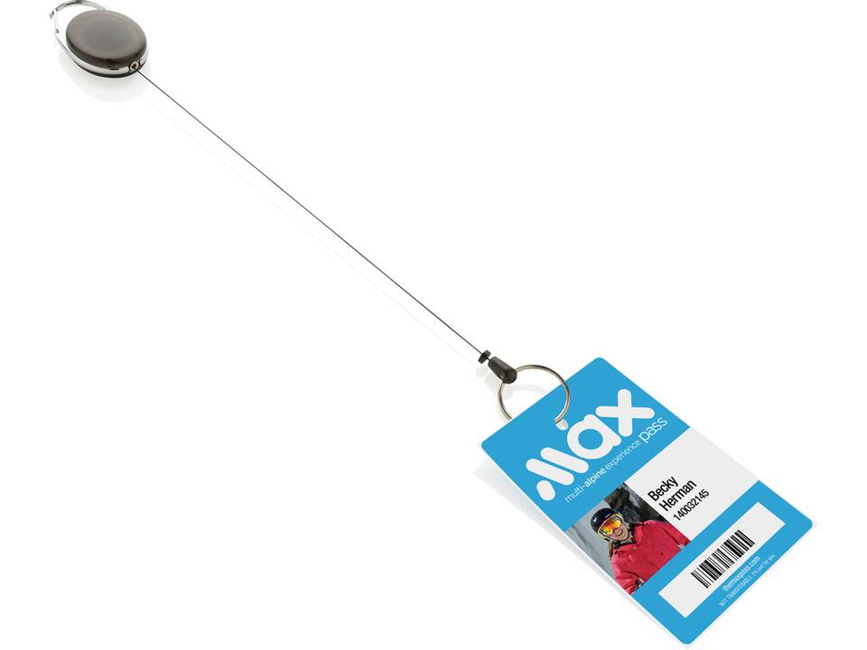 Roller clip sleutelhanger gemaakt van RCS gerecycled plastic 4