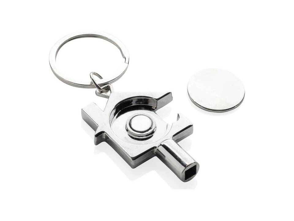 RCS gerecycled zinc alloy 3 in 1 sleutelhanger 2