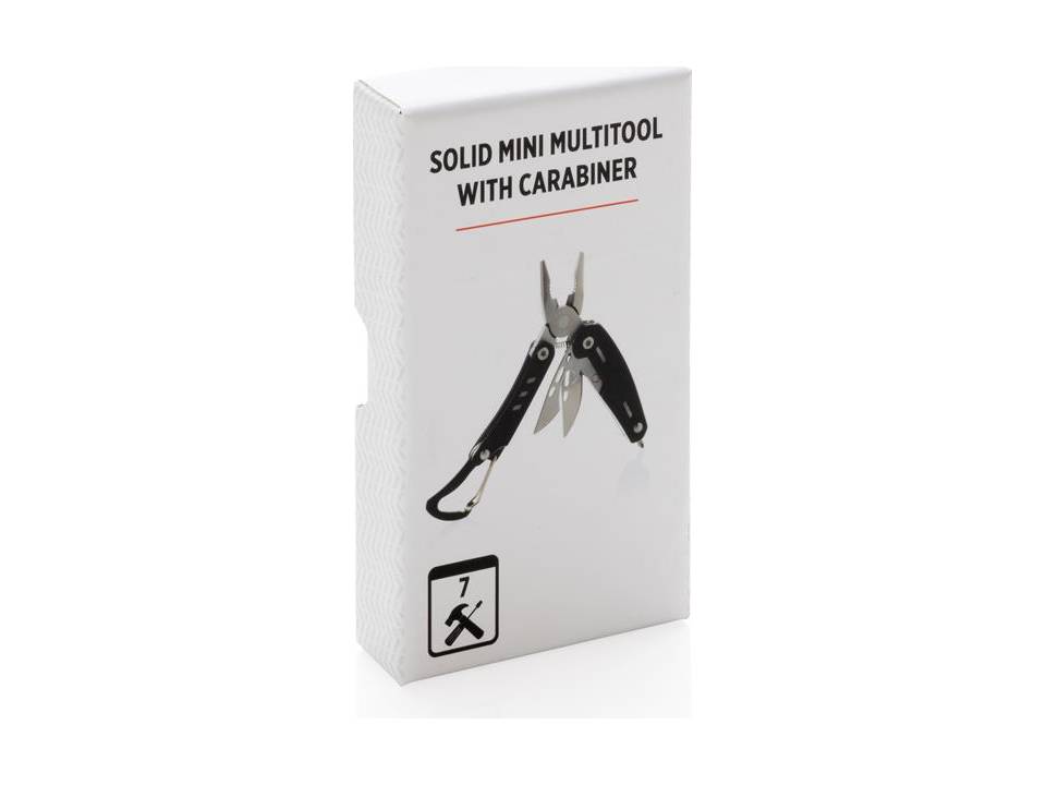 Solid mini multitool met karabijnhaak 17