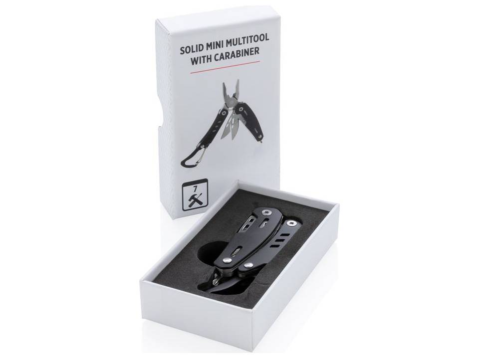 Solid mini multitool met karabijnhaak 16