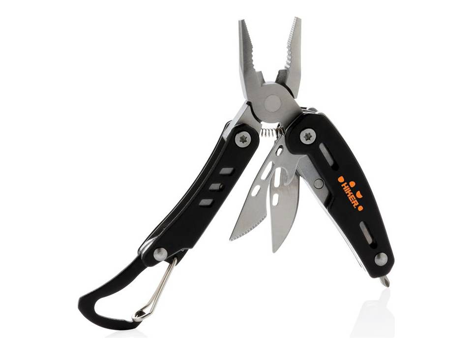 Solid mini multitool met karabijnhaak 15