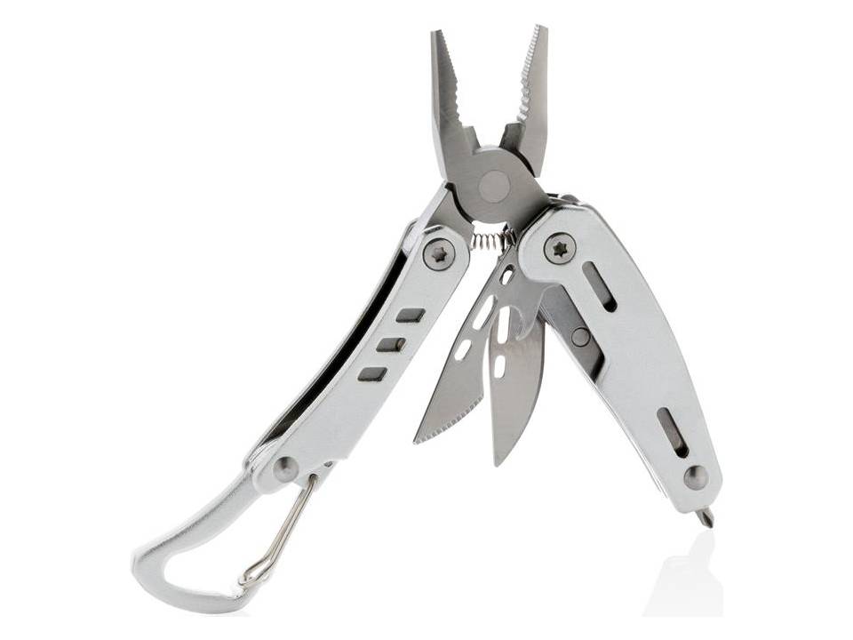 Solid mini multitool met karabijnhaak 13