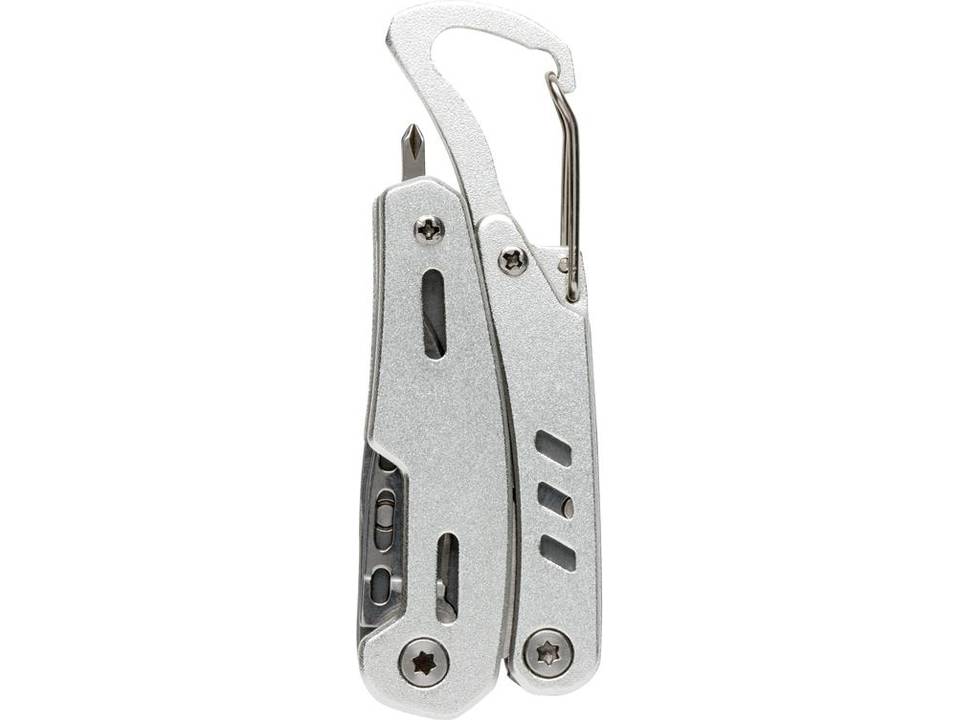 Solid mini multitool met karabijnhaak 12