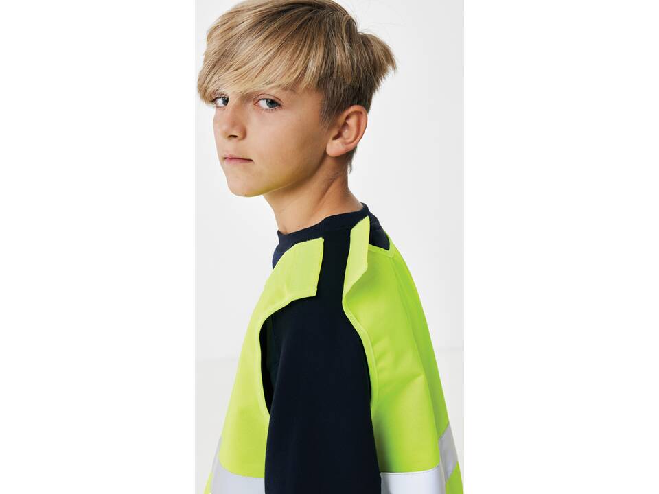 GRS gerecycled PET reflecterend veiligheidsvest 7-12 jaar 7