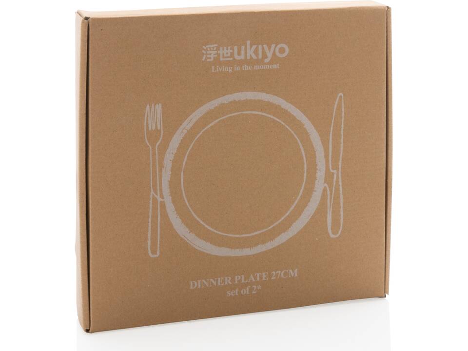 Ukiyo dinerborden set van 2 7