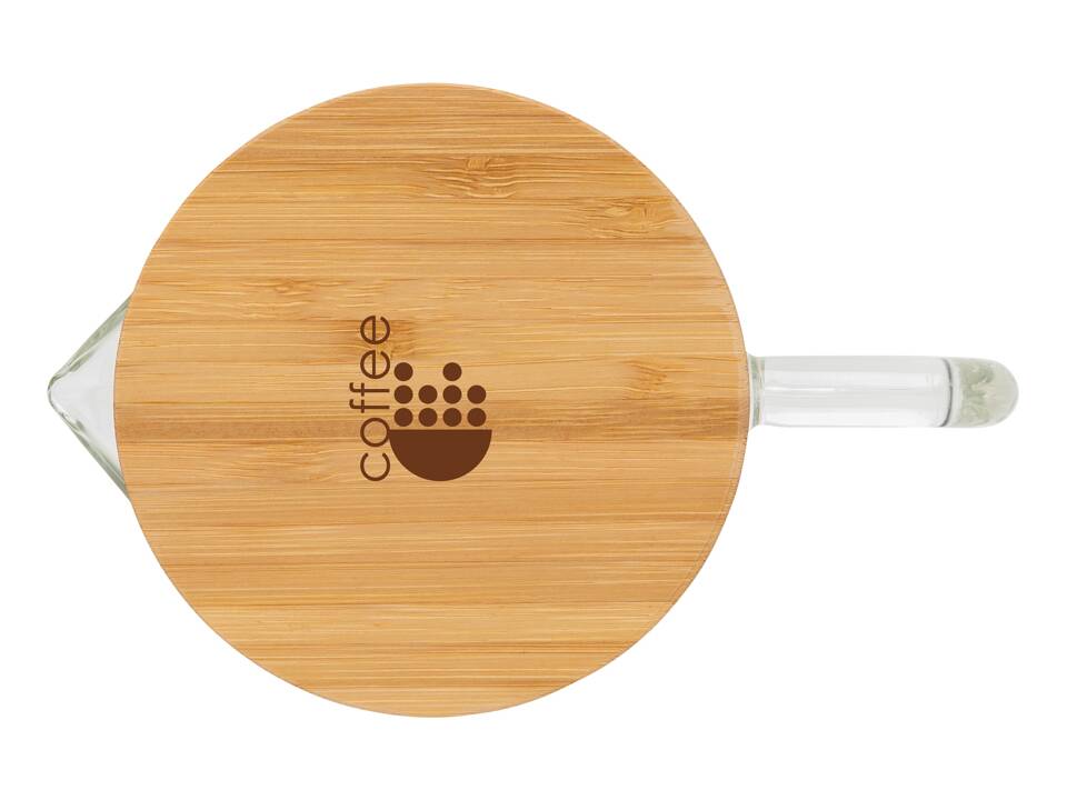 Ukiyo borosilicaatglazen karaf met bamboe deksel - 1,2L 4