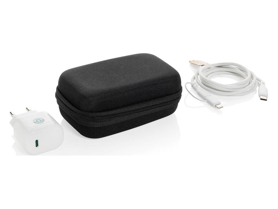 Surge RCS gerecycled PET 20W type C 3-delige oplaadset 2
