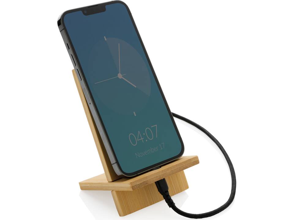 FSC bamboe telefoonstandaard in FSC kraft verpakking 2