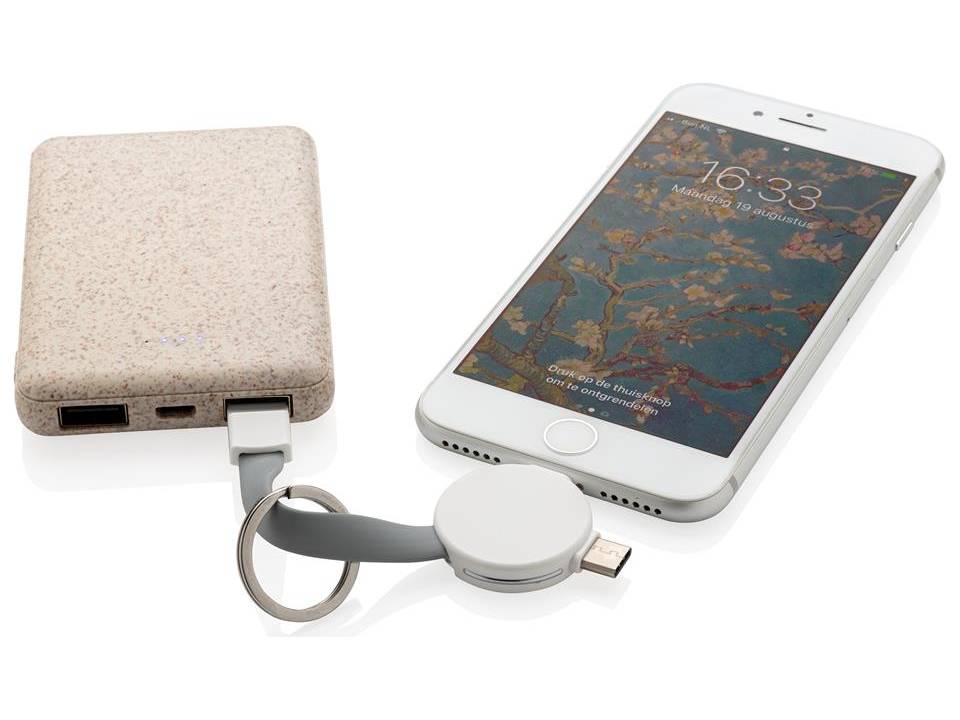 3-in-1 kabel connector sleutelhanger voor iOs en Android 6