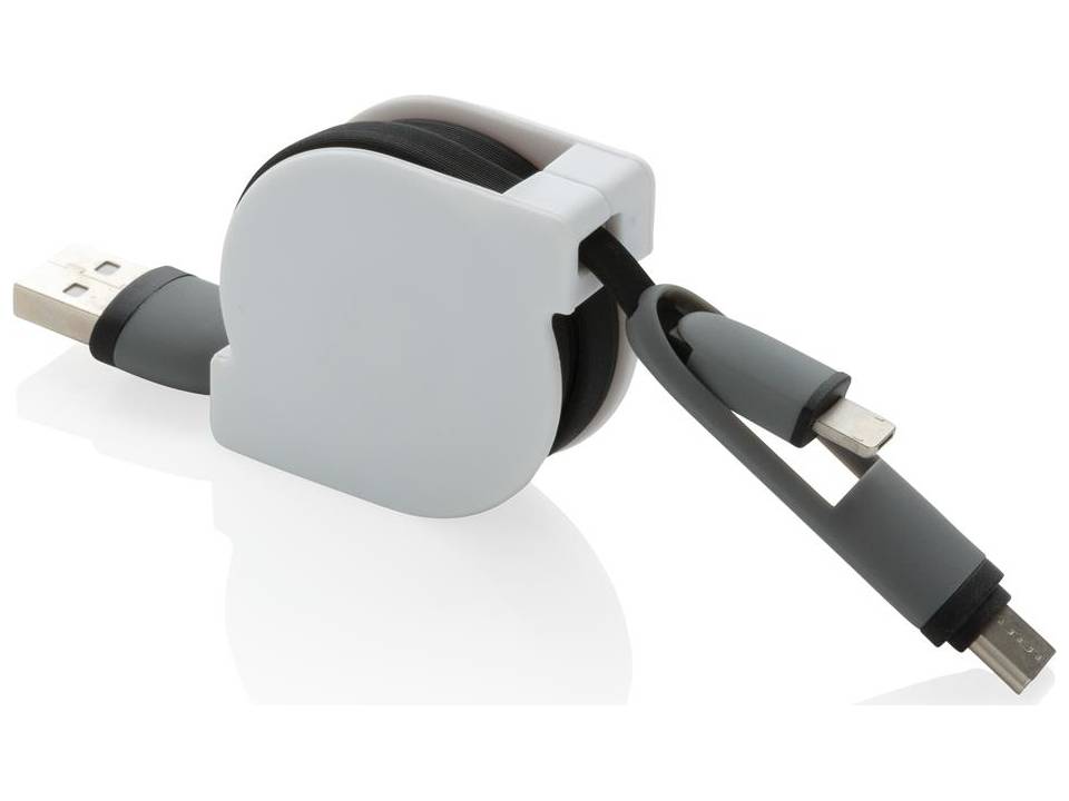 3-in-1 kabel met rolmechanisme 19