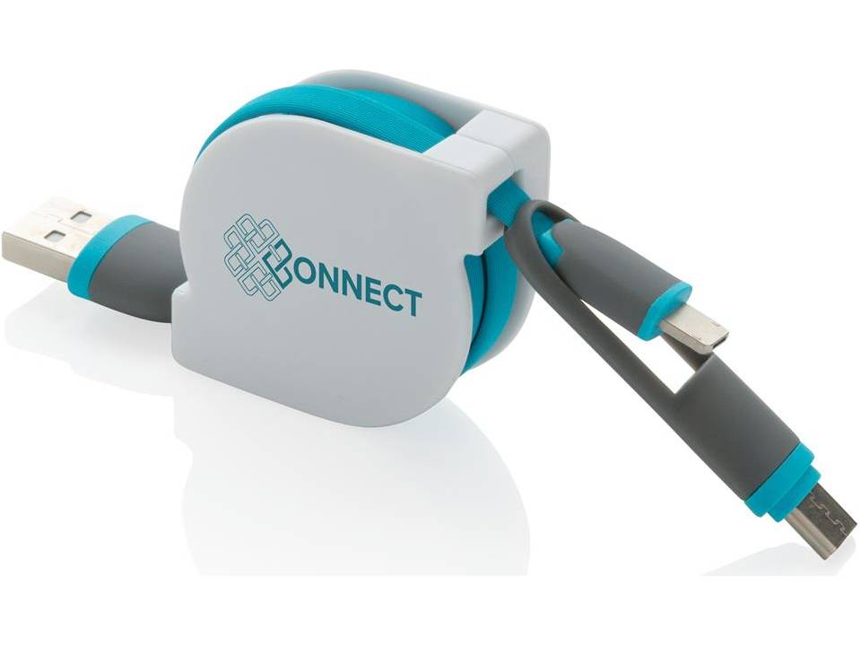3-in-1 kabel met rolmechanisme 14