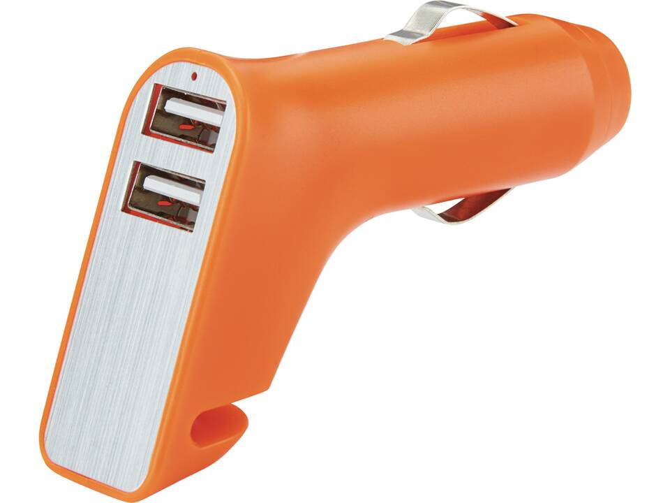Veiligheids autolader met 2 USB poorten 5