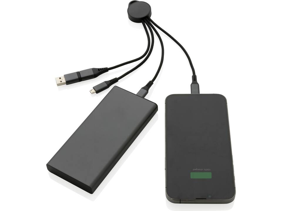 Terra RCS recycled aluminium 6-in-1 oplaadkabel 2