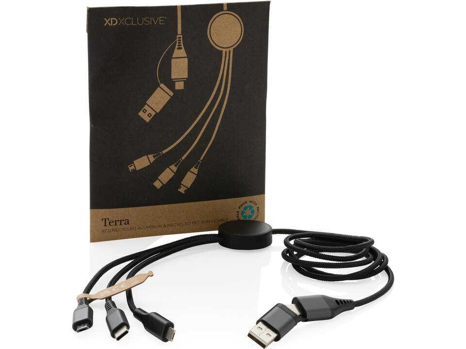 Terra RCS recycled aluminium 120 cm 6-in-1 kabel 7