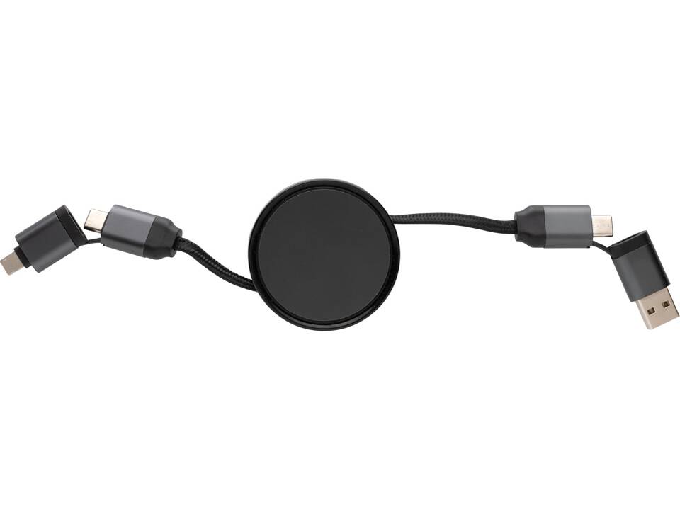 Terra RCS gerecycled aluminium uittrekbare 6-in-1-kabel 2