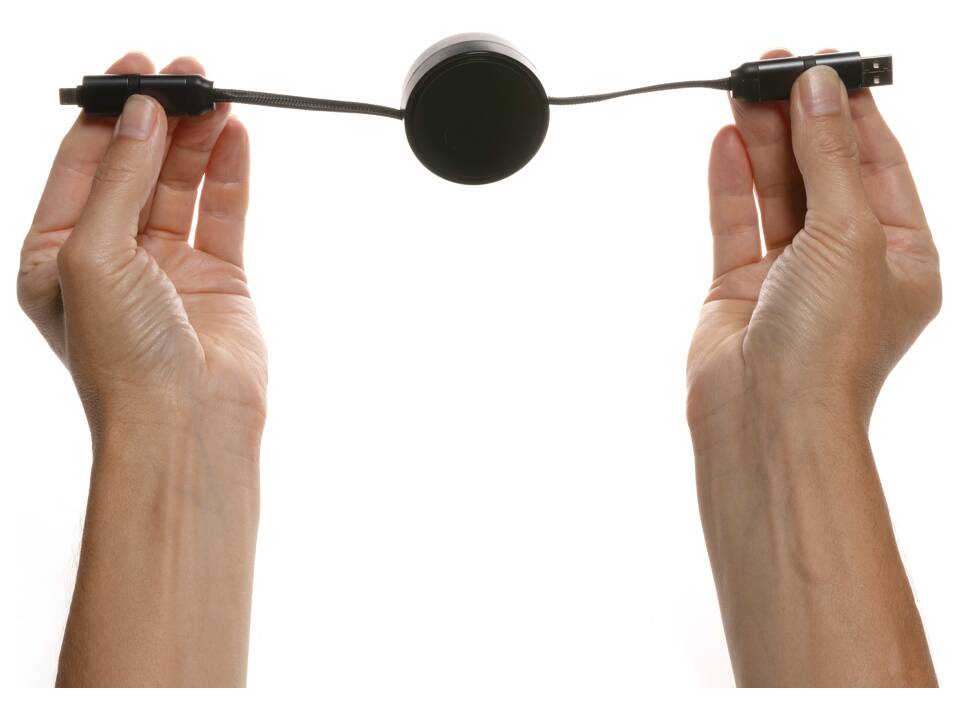 Terra RCS gerecycled aluminium uittrekbare 6-in-1-kabel 5