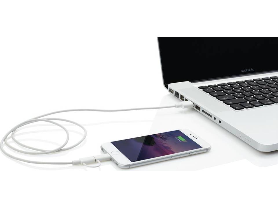 Oplaad- en sync-kabel met MFI licentie 3