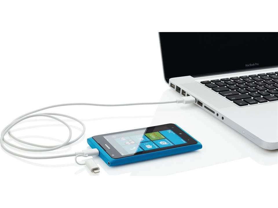 Oplaad- en sync-kabel met MFI licentie 4