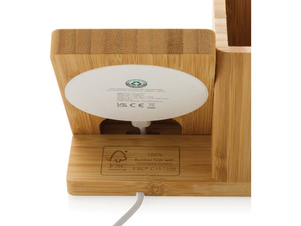 Calgary FSC® bamboo 10W draadloze snellader 7