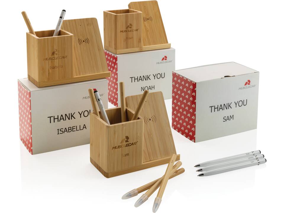 Calgary FSC® bamboo 10W draadloze snellader 9