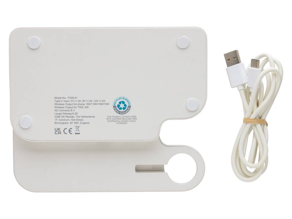 Joltz RCS dubbele 15W-oplader van gerecycled plastic 7