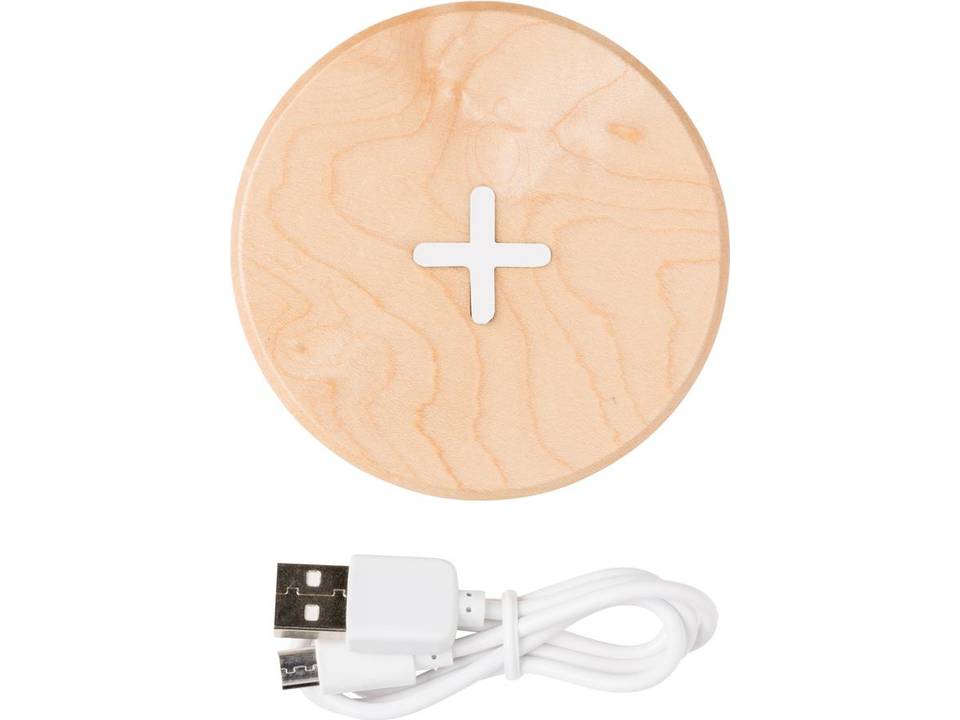 Draadloze oplader uit hout - 5 W 2
