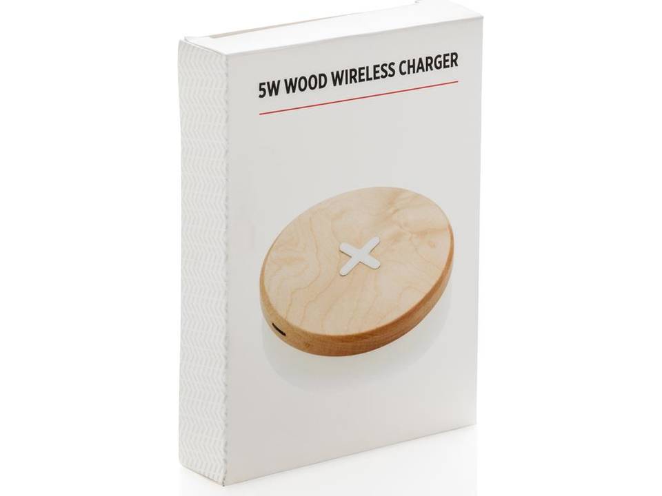 Draadloze oplader uit hout - 5 W 4