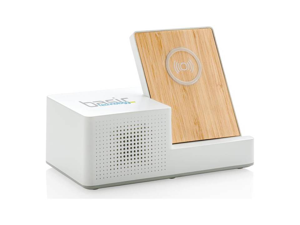 Ontario draadloze oplader met speaker - 5 W 7
