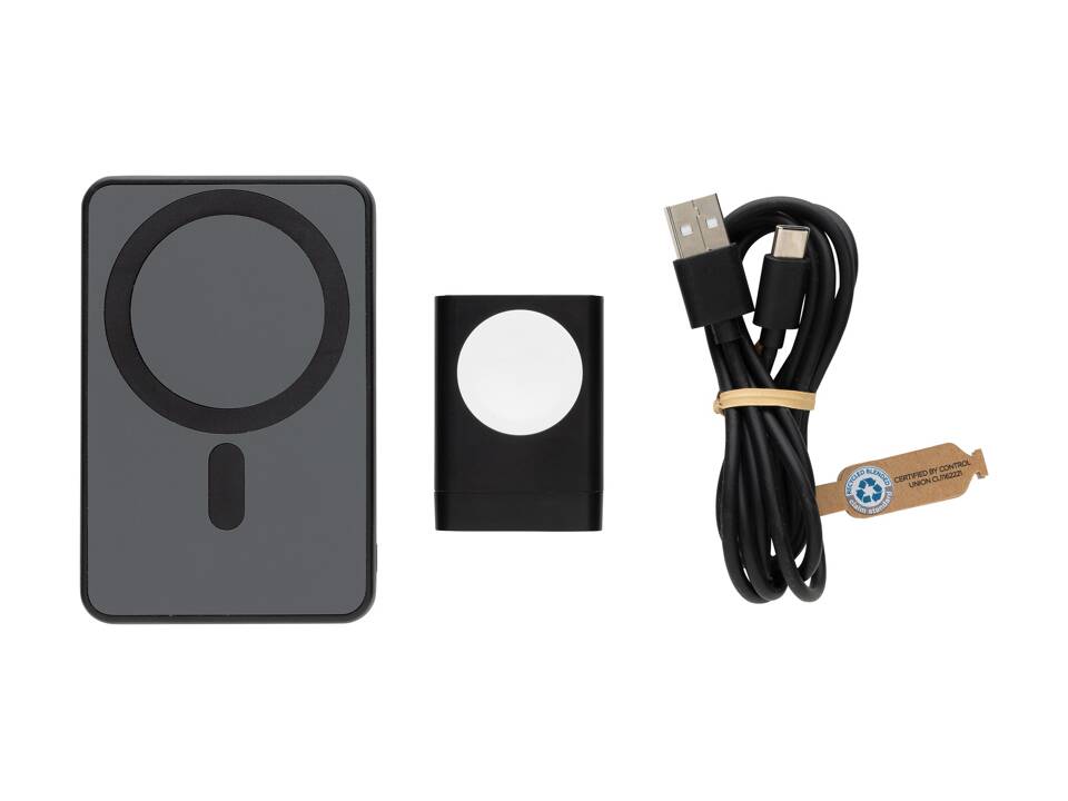 Powerbase RCS rplastic 3 in 1 oplader met powerbank 5