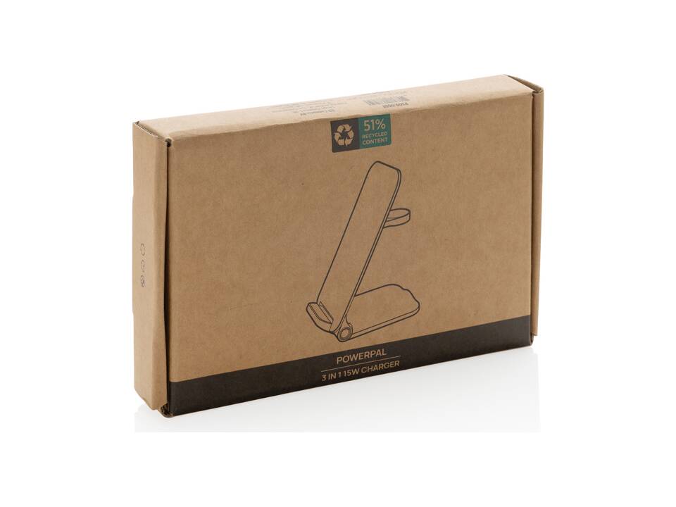 Powerpal 3-in-1 RCS gerecycled plastic 15W oplader 11