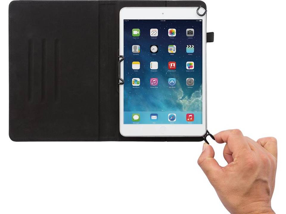 Universele lederen tablet houder 7 - 8 inch van Komo 12