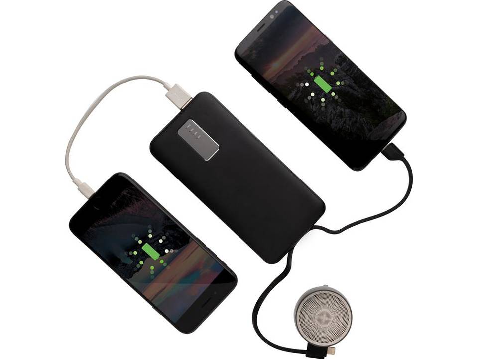 Powerbank met geïntegreerde kabels - 10.000 mAh 6