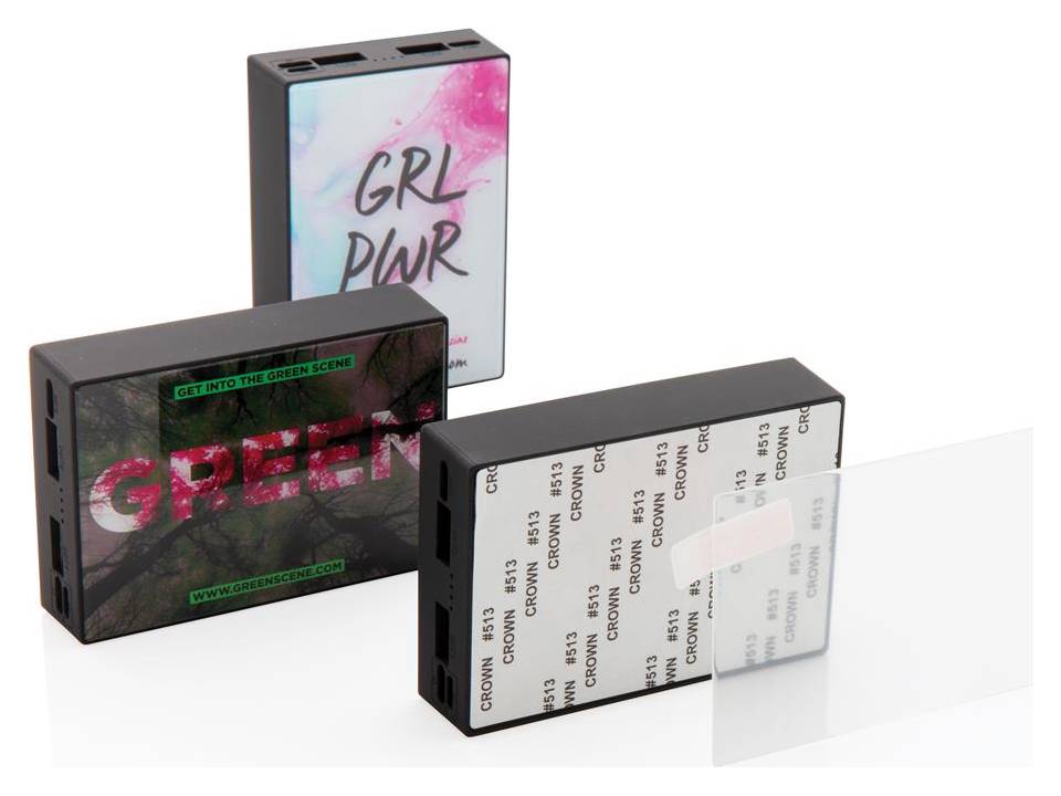 Tempered glass draadloze powerbank -  5.000 mAh 6