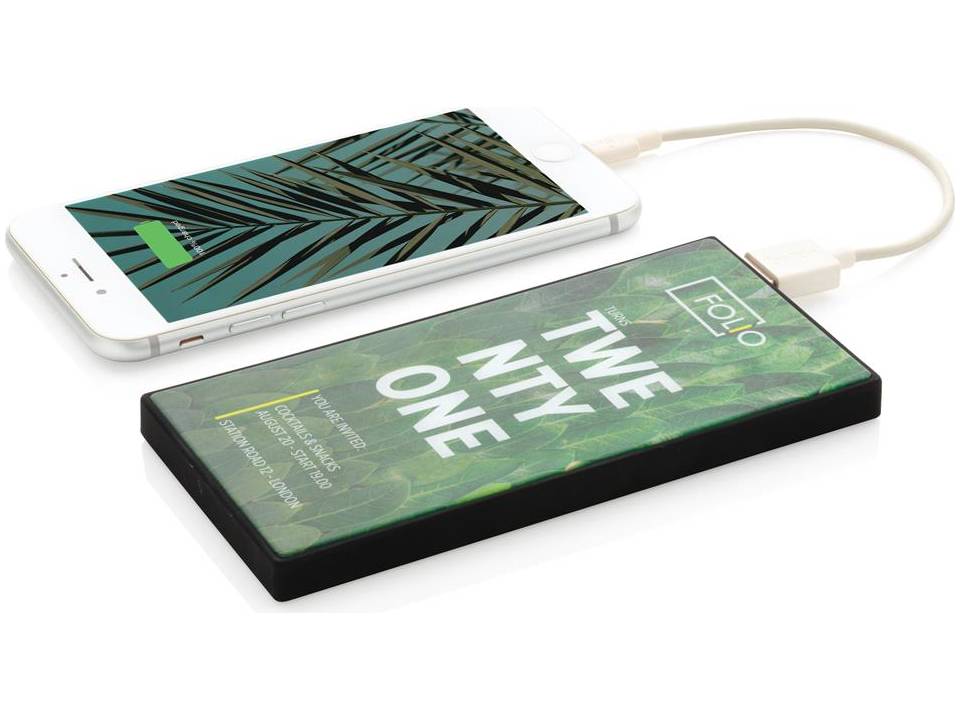 Luxe Powerbank gehard glas - 5.000 mAh 1