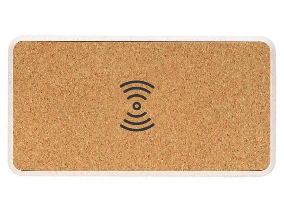 Kurk en tarwestro 5W draadloze powerbank - 8.000 mAh 1