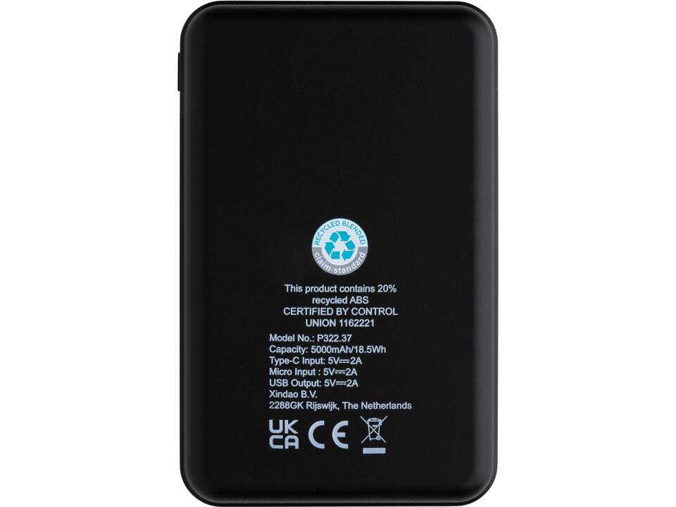 FSC en RCS gerecycled Powerbank - 5.000 mAh 6