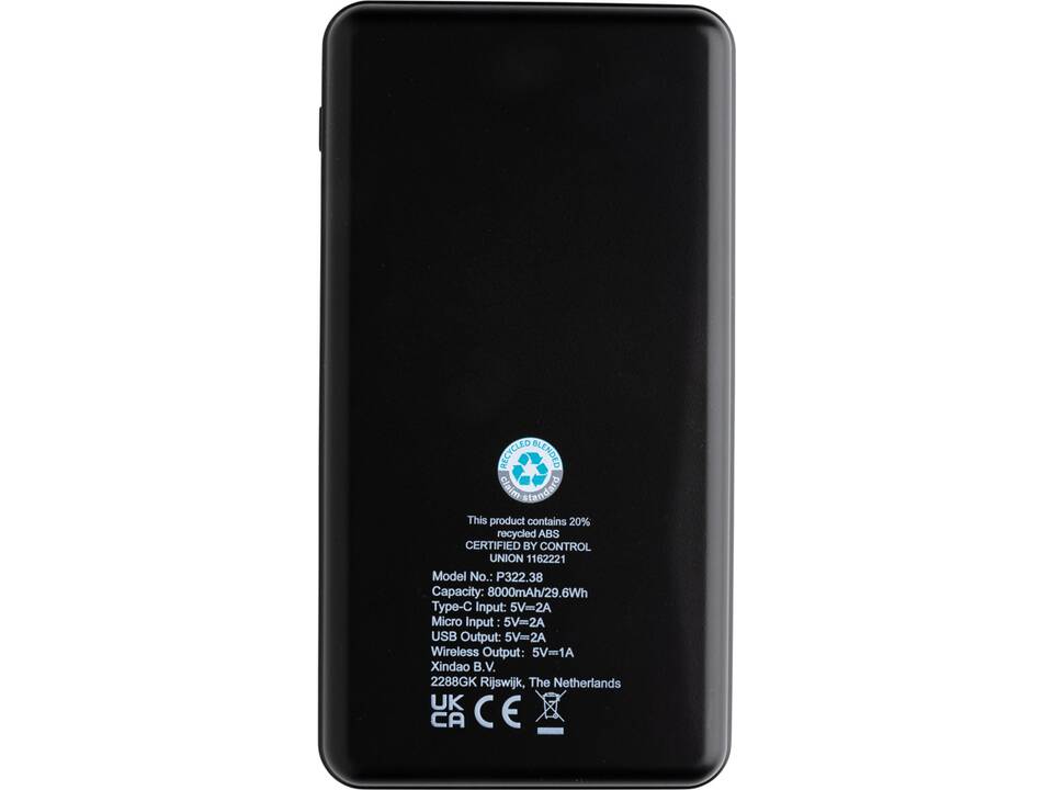 FSC Rplastic RCS draadloze powerbank - 8000 mAh 4
